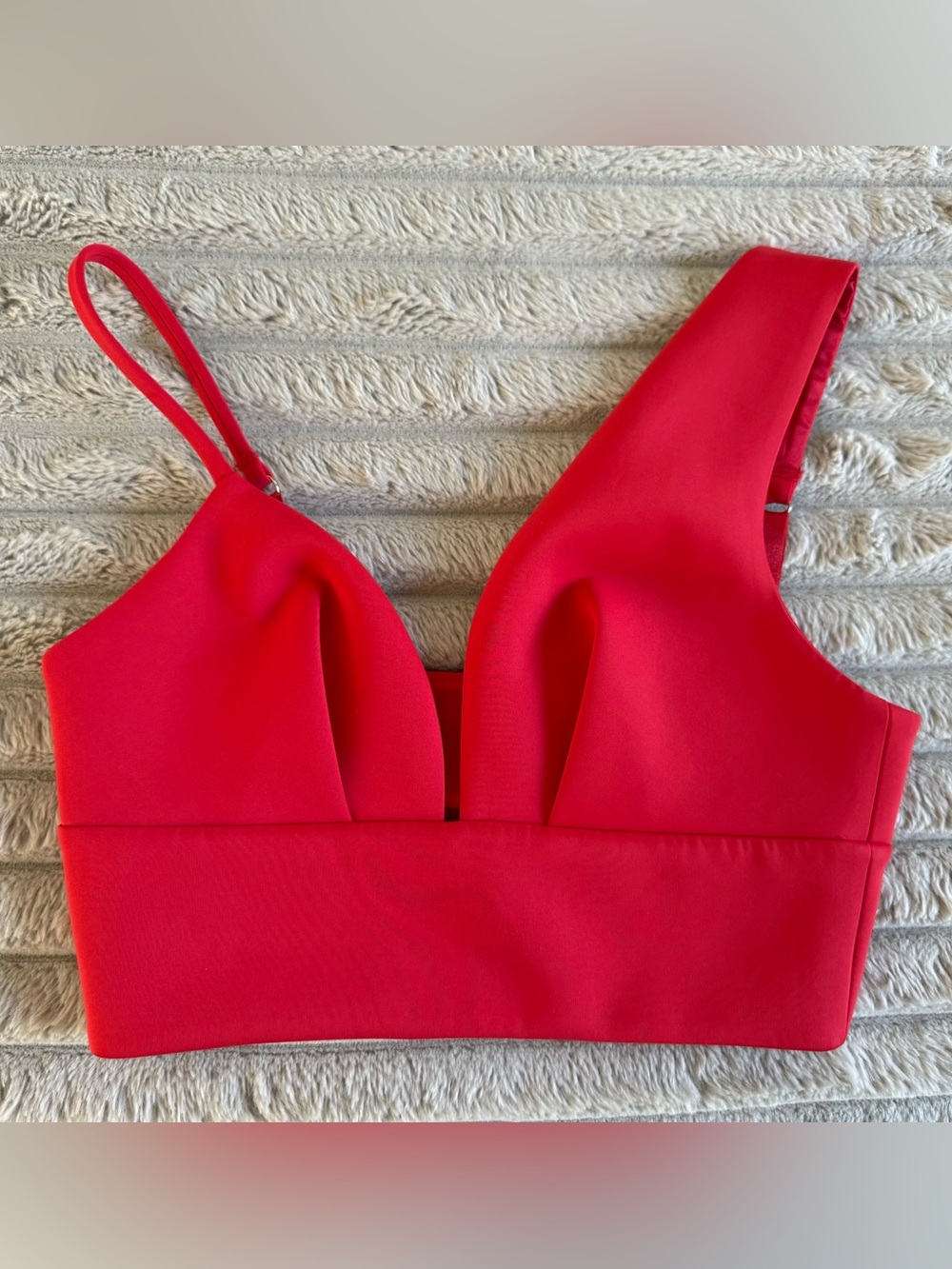 Marciano Vibrant Red Plunge Top